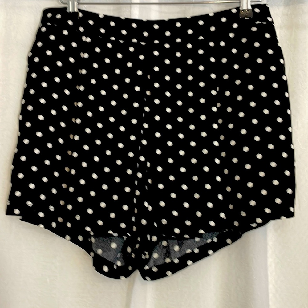 Molly Bracken Polka Dot skort black size medium!